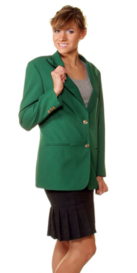 kelly green blazer